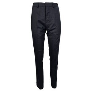 Ami Slim-Fit Trousers in Navy Blue Wool